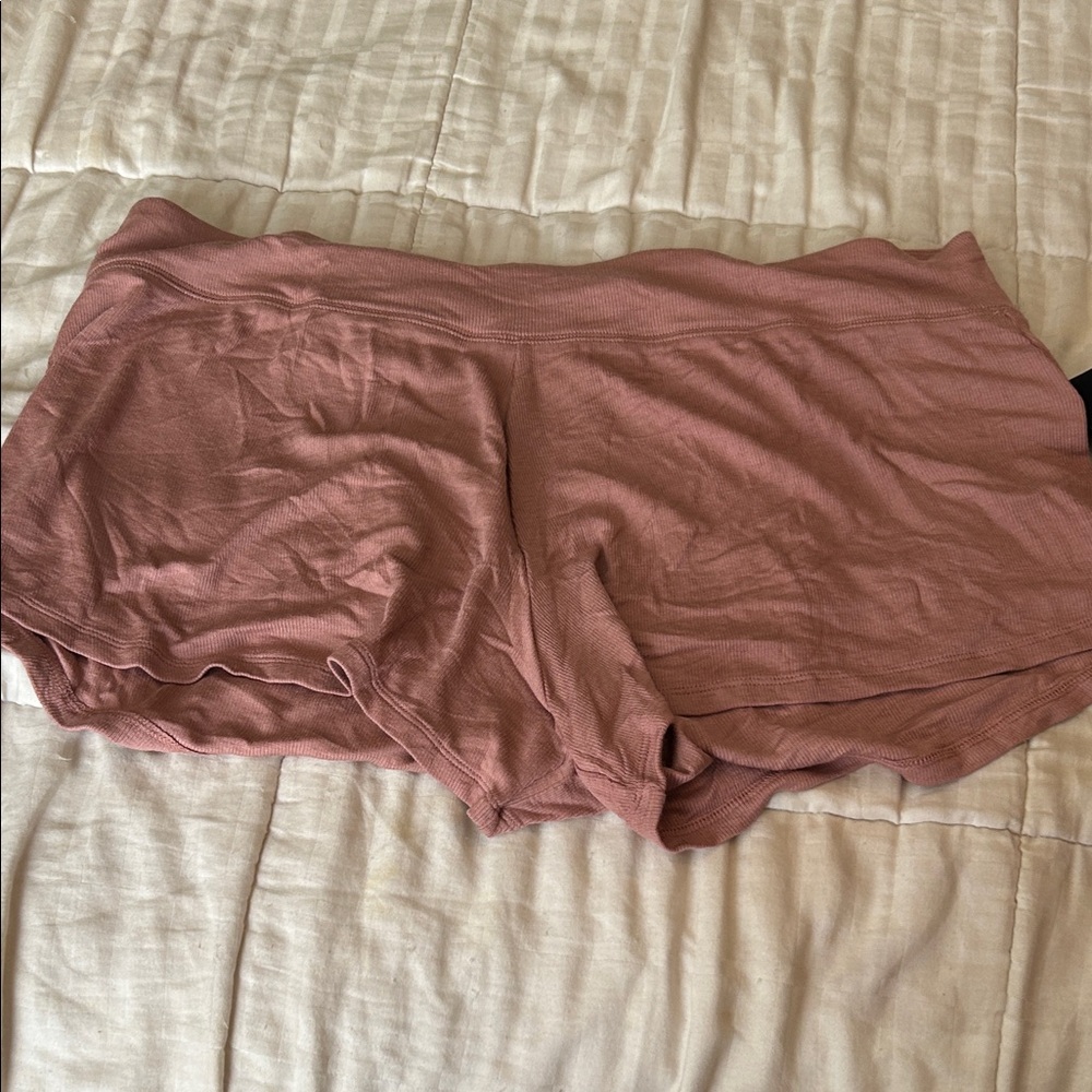 NWOT Athleta ribbed sleep short Women's Pink‎ Sleep Shorts